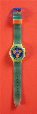 SWATCH CHRONOGRAPH NEO WAVE SCJ100 Anno 1991, cassa in plastica, cinturino in...