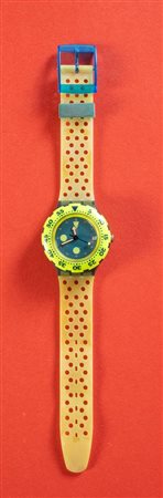 SWATCH SCUBA SDN400 BORA BORA Anno 1990, cassa in plastica, cinturino in...