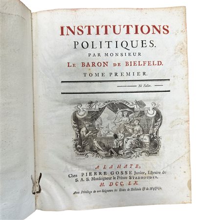 Institutions politiques. Tomo primo, 1760