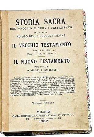 Adele Pichler - Storia sacra del vecchio e nuovo testamento, 1887