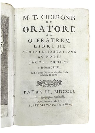 M. T. Ciceronis. De oratore ad q. fratrem. Libri III