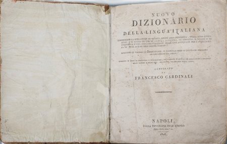 Francesco Cardinali - Nuovo dizionario della lingua italiana, 1826