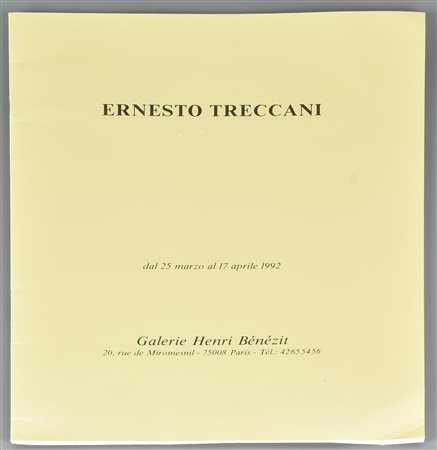 Ernesto Treccani ERNESTO TRECCANI, 1992 catalogo galleria...