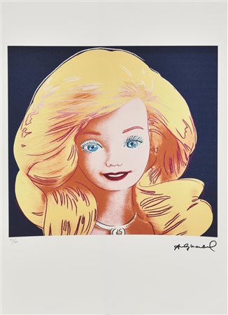 D'apres Andy Warhol BARBIE fotolitografia su carta Arches, cm 57x38; es....