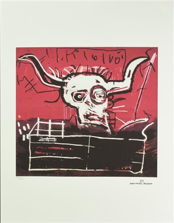 D'apres Jean Michel Basquiat UNTITLED foto-litografia, cm 70x50; es. 199/250...