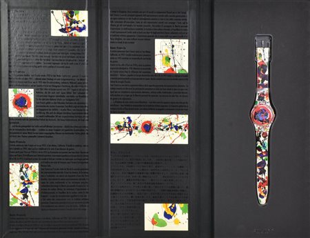 OROLOGIO SWATCH, 1992 edizione speciale di Sam Francis, completa di scatola...