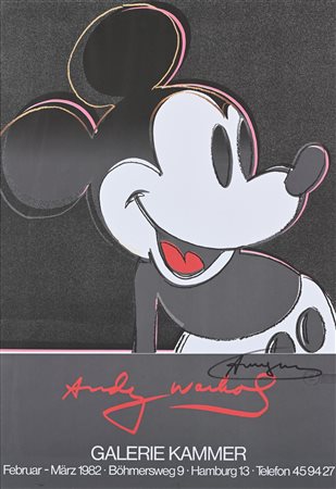 Andy Warhol (Pitsburg 1928-New York 1987) Mickey Mouse, Galerie Kammer, 1982...