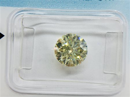 DIAMANTE 1,79 CT FANCY GIALLO CHIARO  SI2 TAGLIO BRILLANTE IGI 836