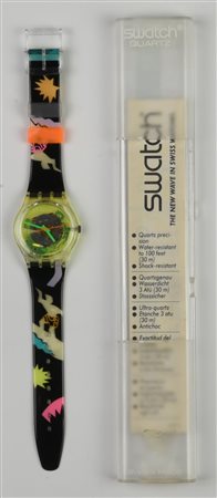 Lotto Di Sei Swatch Composto Da Swatch Automatico Mod Black Itineris Casa D Aste