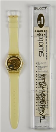 SWATCH COLLECTORS N1, 1990 mod. GOLDEN JELLY, cod. GZ115 Completo di scatola...