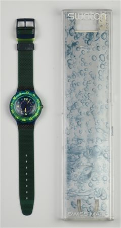 SWATCH SCUBA 200, 1991 mod. BLUE MOON, cod. SDN100 Completo di scatola...