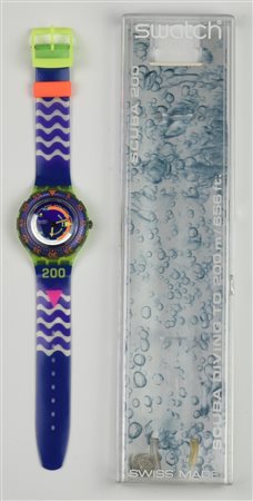 SWATCH SCUBA 200, 1992 mod. COMING TIDE, cod. SDJ100 Completo di scatola...