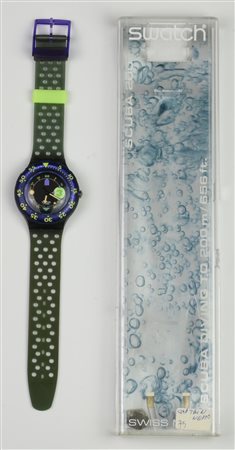 SWATCH SCUBA 200, 1992 mod. CAPTAIN NEMO, cod. SDB101 Completo di scatola...