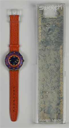 SWATCH SCUBA 200, 1992 mod. RED ISLAND, cod. SDK106 Completo di scatola...