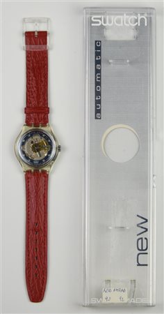 SWATCH AUTOMATICO, 1992 mod. RED AHEAD, cod. SAK101 Completo di scatola...