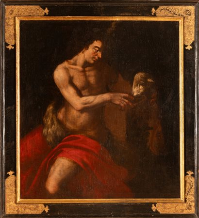 San Giovanni Battista   Pittore caravaggesco dell'Italia centrale attivo nel secondo quarto del XVII secolo