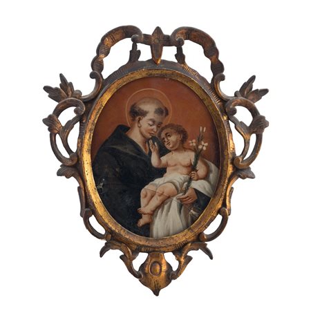 SCUOLA ITALIANA DEL XVIII SECOLO, S. Antonio con bambino