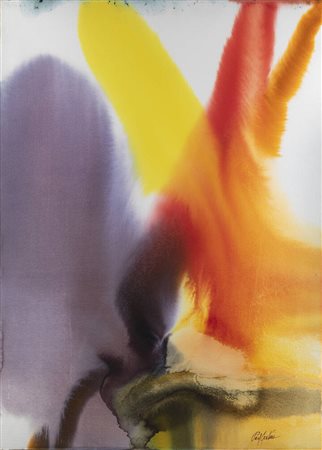 PAUL JENKINS<BR>USA 1923 - 2012<BR>"Phenomena Sahara Early Waves" 1978