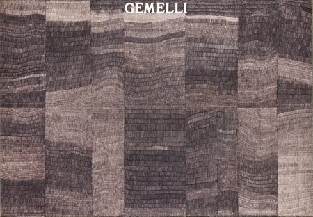 ALIGHIERO BOETTI<BR>Torino 1940 - 1994 Roma<BR>"Gemelli" 1974