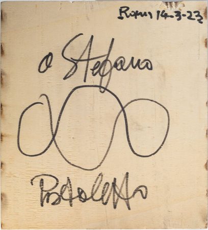 MICHELANGELO PISTOLETTO<BR>Biella 1933<BR>"Senza titolo", Roma 14-3-23