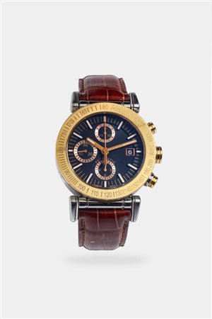 SALVATORE FERRAGAMO<BR>Mod. “Chronograph”, ref.F50LCA, anni '90