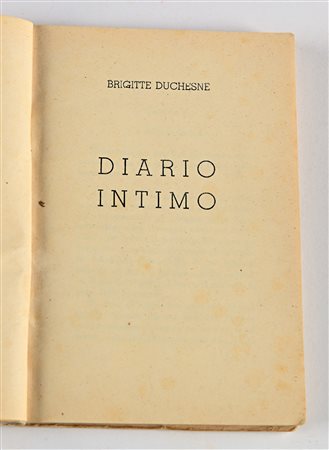 DUCHESNE, BRIGITTE - DIARIO INTIMO