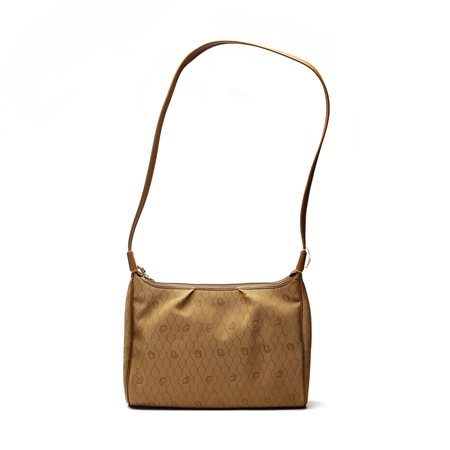 DIOR CHRISTIAN (1905 - 1957) - Borsa a tracolla in tessuto color beige. .