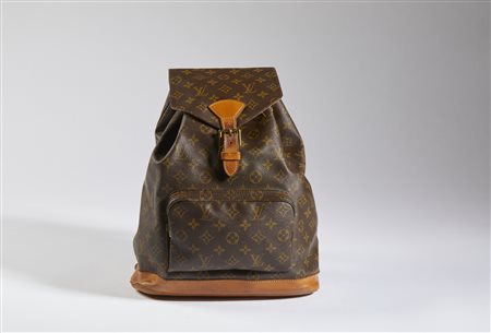 VUITTON LOUIS - Zaino canvas monogram color marron.