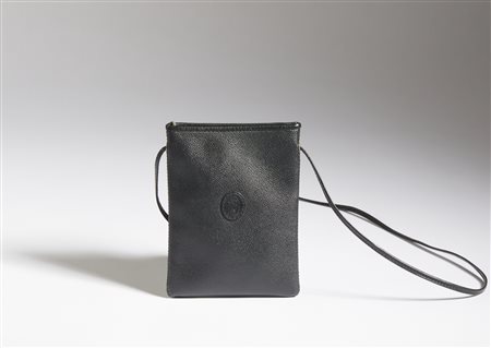 TRUSSARDI (n. 1911) - Borsa a tracolla nera.