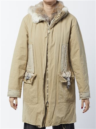 SCERVINO ERMANNO - Parka con dettagli in pelliccia.