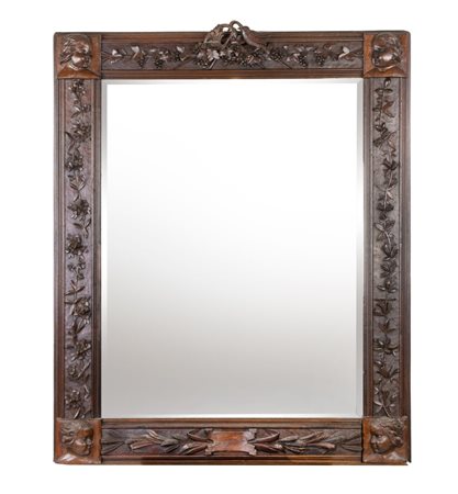  
Specchio di legno vintage Early 20th Century
 116 x 92 cm ; mirror 88 x 67 cm.