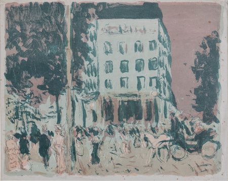 PIERRE BONNARD (Fontenay-aux-Roses 1867 – Le Cannet 1947) "Les Boulevards",...