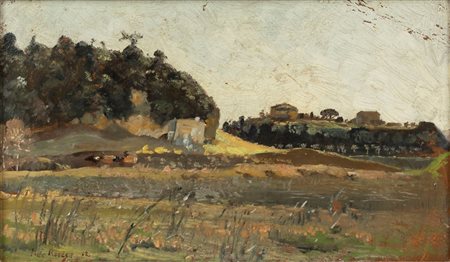 Max Roeder (Monaco 1866-Roma 1947)  - Roma, veduta della campagna, 1912