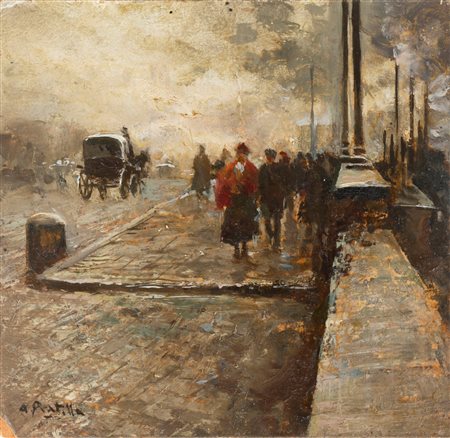 Attilio Pratella (1856-1949)  - Passeggiata