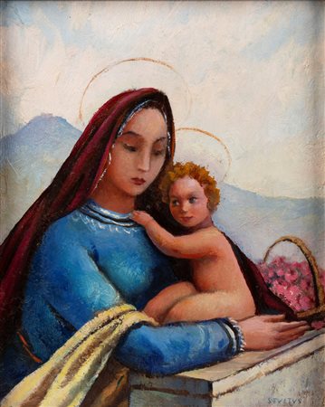 Dyalma Stultus (Trieste 1901-Darfo Boario Terme 1977)  - "Madonnina dei fiori"