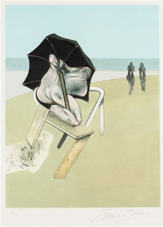 Francis Bacon, Triptych (Left panel), 1981