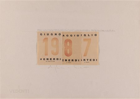 Alighiero Boetti, Calendario, 1987