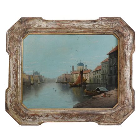  
Scorcio di Venezia inizio XX secolo
dipinto ad olio su tela 38 x 51 cm