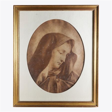  
Volto di Madonna, multiplo su carta  inizio XX secolo
 50 x 40 cm
