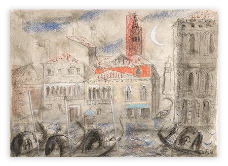 GIORGIO VALENZIN (1901-1978) - Senza Titolo (Venezia), 1962 circa