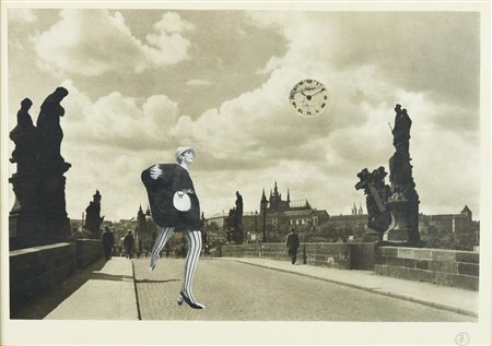 Ladislav Novak (1925 - 1999) SENZA TITOLO, (anni ﾒ60) collage su carta, cm...