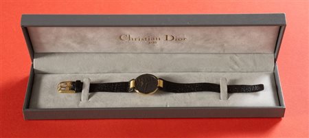 CHRISTIAN DIOR Orologio da polso modello Bagheera Black Moon placcato in oro...