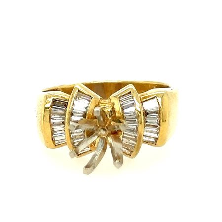 ANELLO IN ORO GIALLO 18K 10.70 GR CON DIAMANTE DA 1.50 CT + BRILLANTI - RNG30407