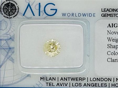 DIAMANTE 1,17 CT NATURAL FANCY GIALLO INTENSO - I2 - C31009-3