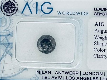 DIAMANTE 2 CT GRIGIO CHIARO - I3 - AIG - C30804-2