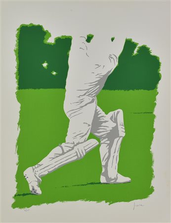 Daniele Fissore CRICKET serigrafia su carta, cm 70x50; es. 76/125 firma e...