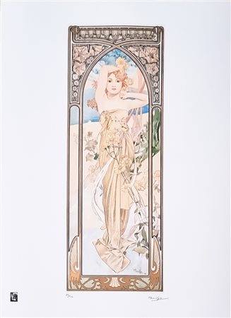 MUCHA ALPHONSE Ivančice 1860 - Praga 1939 "Senza titolo"