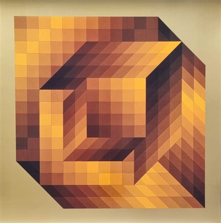 VASARELY VICTOR Ungheria 1906 - Parigi 1997 "Axo-44"