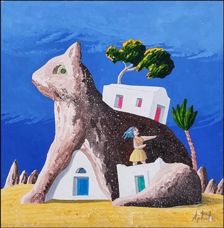 APHEL FABIO Cavalese (TN) 1957 "Gatto roccioso"