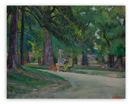 LUIGI BRACCHI (1892-1978) - Giardini pubblici